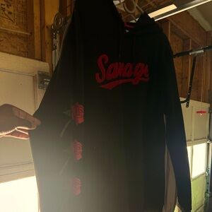 Black Hoodie Can fit L or XL